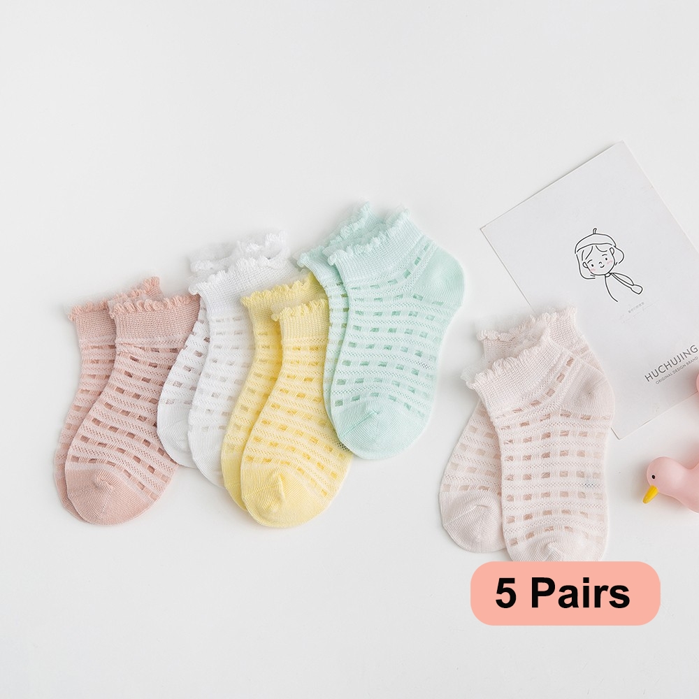 Toddler Sock Set - 5 Cặp/lô 2-9Y Tất Cho Bé