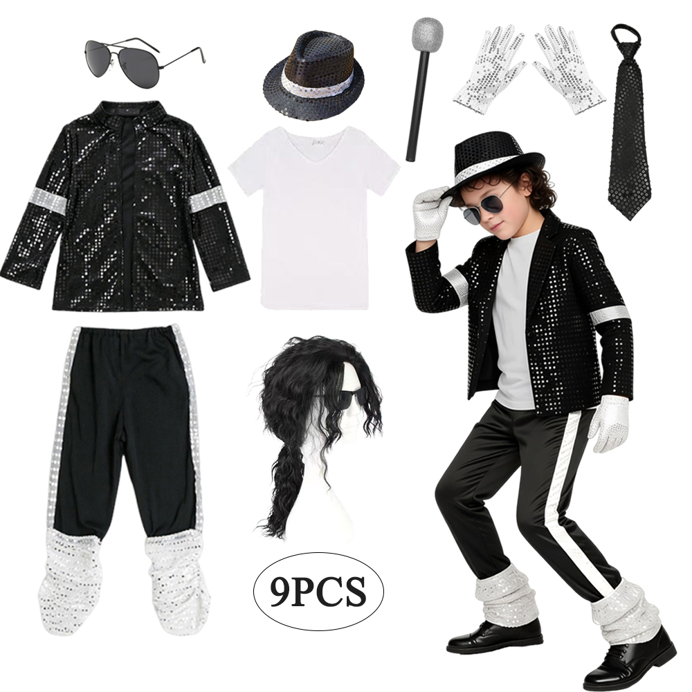 Baby Q Clothing - Boys Michael Pop Star Jackson Halloween