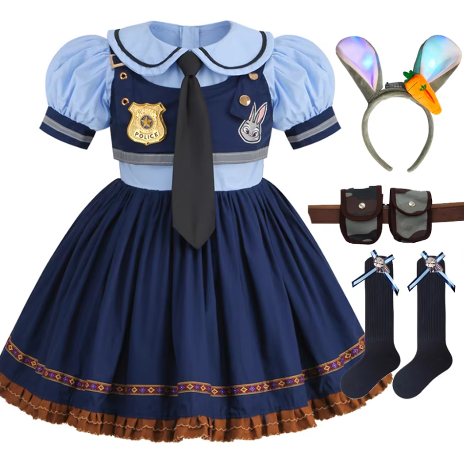 Toddler Sock Set - Judy Cosplay Costume Kids Carnival Party