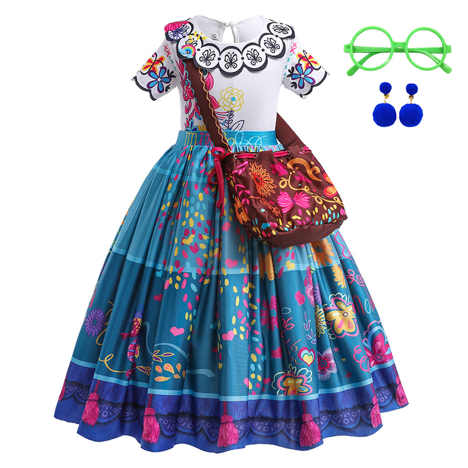 Baby Q Clothing - Girls Princess Costume Children Encanto Halloween