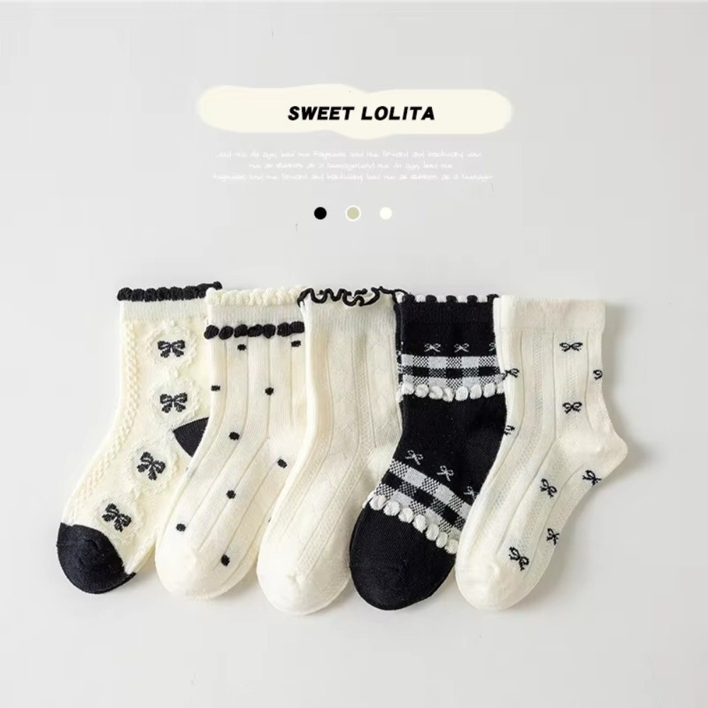 Toddler Sock Set - 5Pairs 5 Pairs Set Cotton Crew
