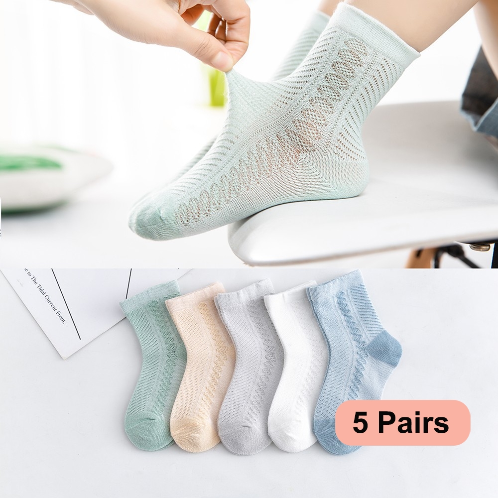 Toddler Sock Set - 5 Cặp/lô 0-12 Tất Cho Trẻ