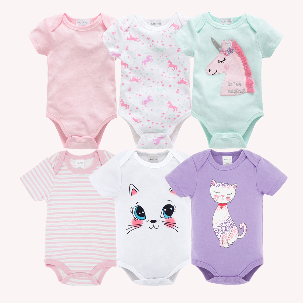 Kavkas Bé Gái Bodysuits 6 Cái/ - đánh giá và giá Baby Clothing Next