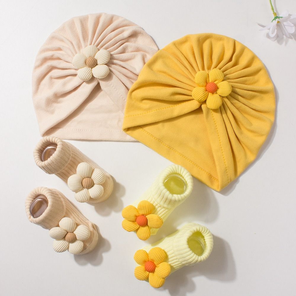 Sweet Big Flower Baby Hat Sock - đánh giá và giá Toddler Sock Set