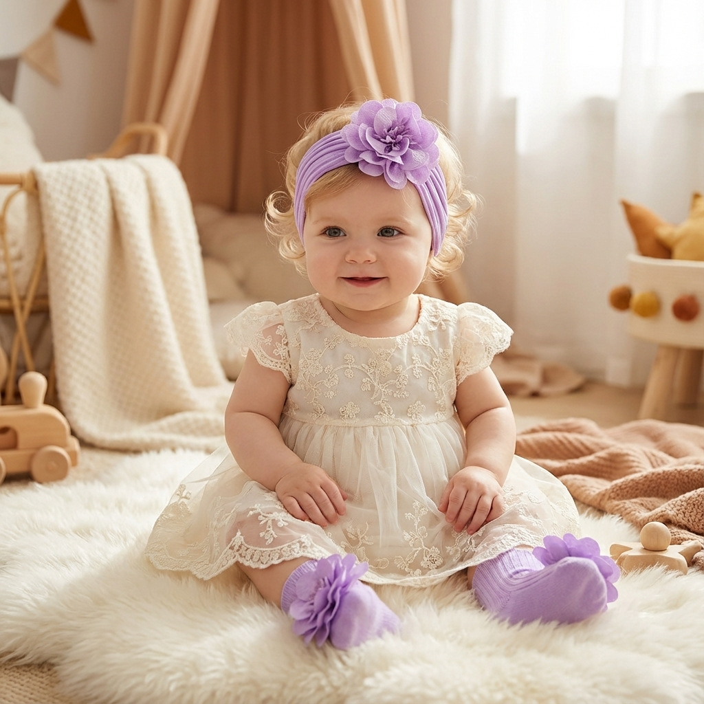 Baby Headband and Socks Two-Pi - đánh giá và giá Toddler Sock Set