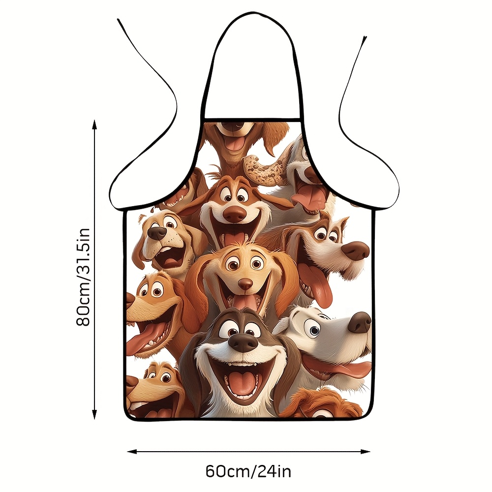 Cartoon Dog Pack Apron – 8 Pla - đánh giá và giá Printed Bibs Pack