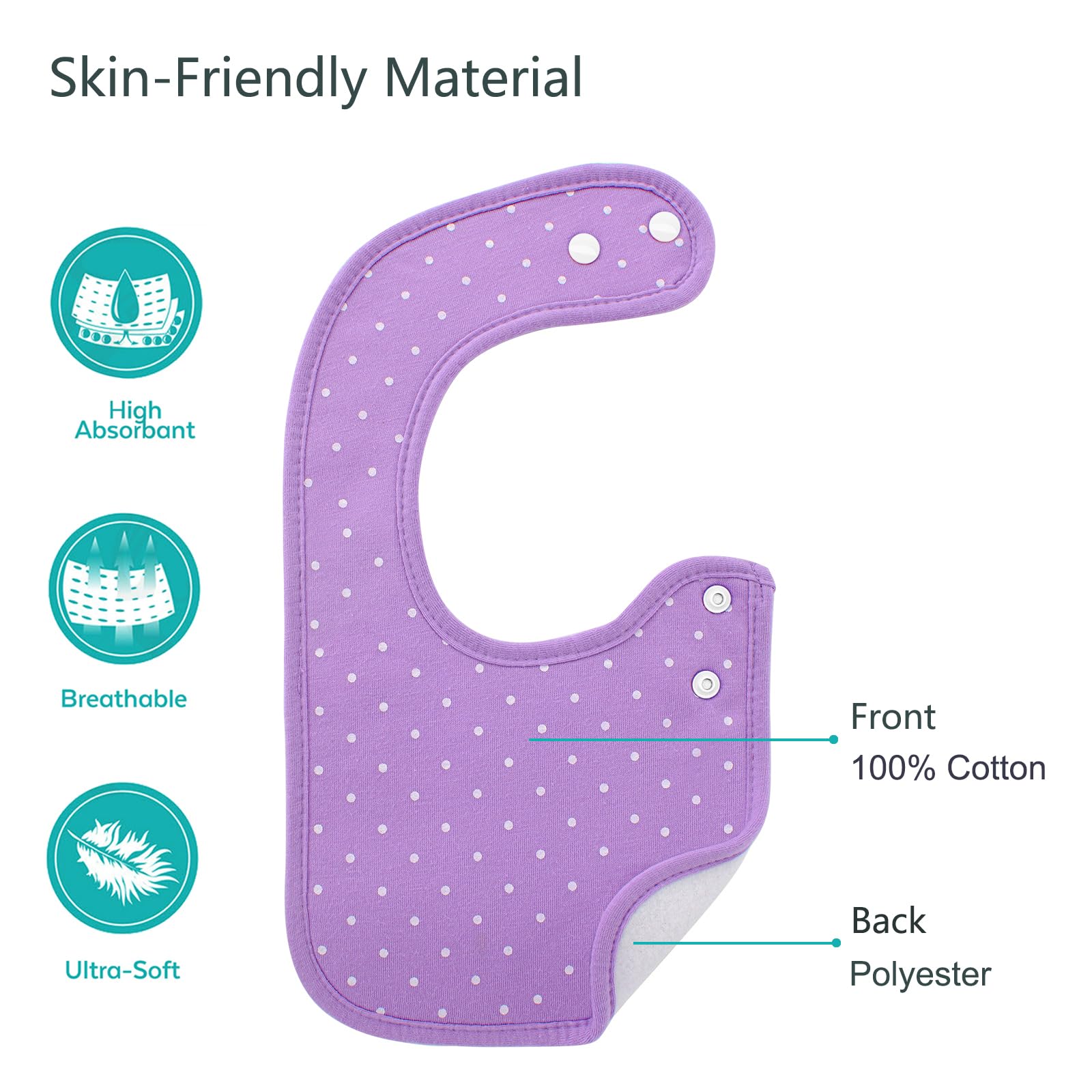 Benoxine10-Pack Baby Bandana B - đánh giá và giá Printed Bibs Pack