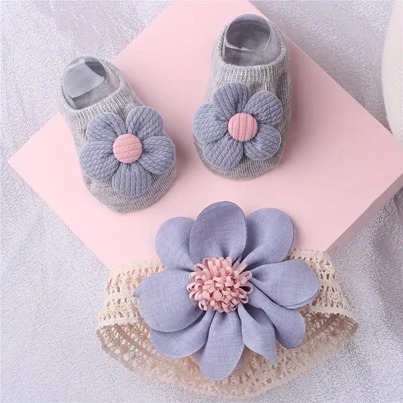 Baby flower hair with sock set - đánh giá và giá Toddler Sock Set