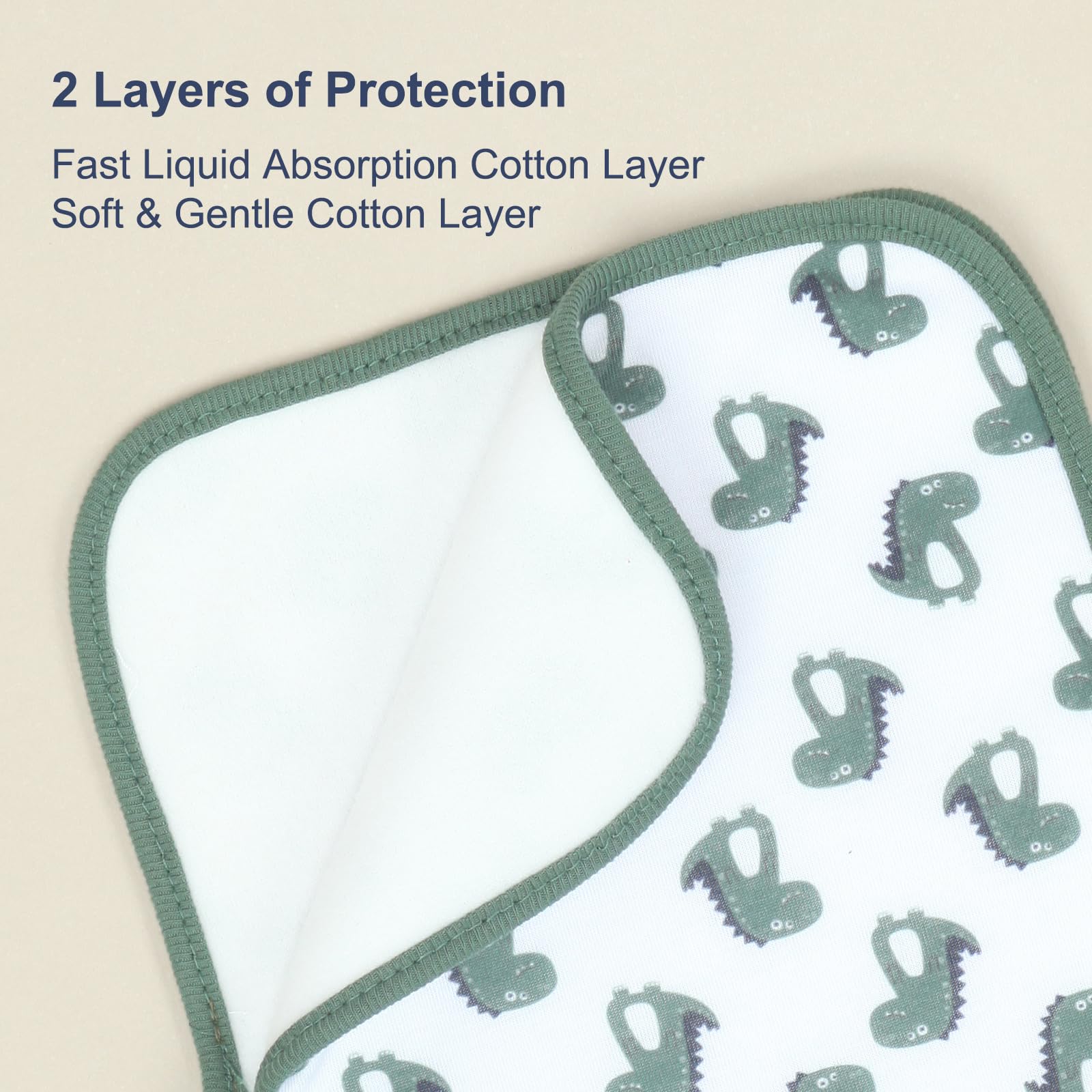 Benoxine 8-Pack Organic Cotton - đánh giá và giá Printed Bibs Pack