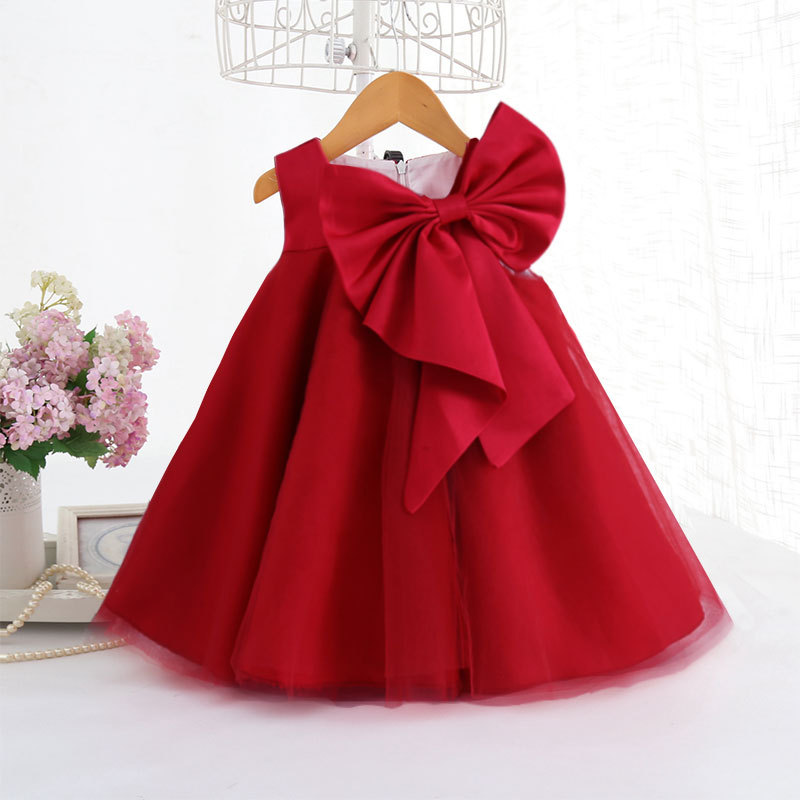 Mùa Hè 2021 Nơ Lớn Đầm Bé Gái  - đánh giá và giá Baby Clothing Set