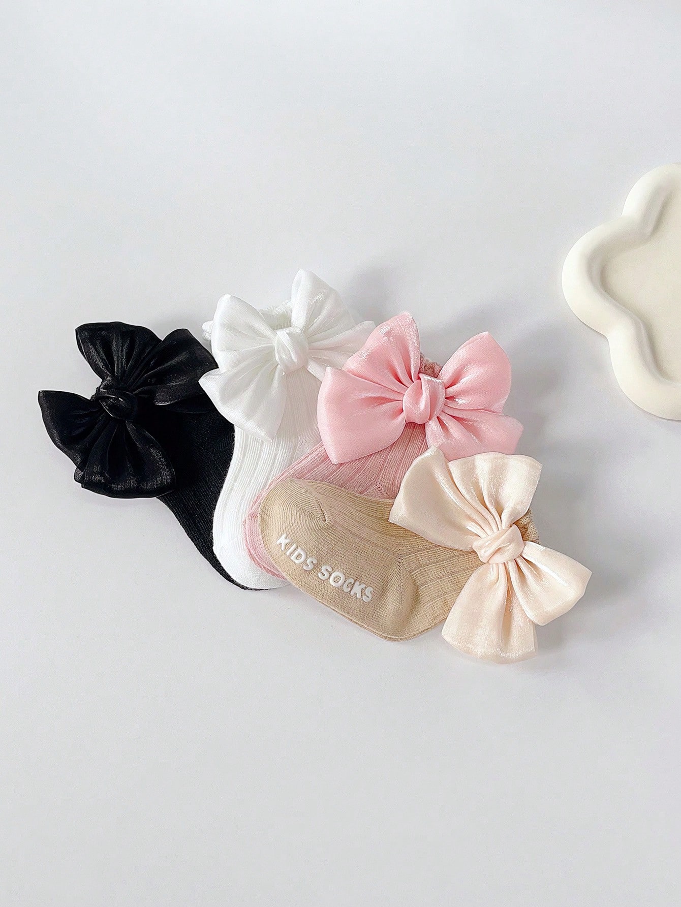 4 Pairs Baby Bow Soft Learning - đánh giá và giá Toddler Sock Set
