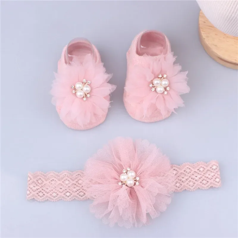 Lovely Pearl Bows Baby Headban - đánh giá và giá Toddler Sock Set