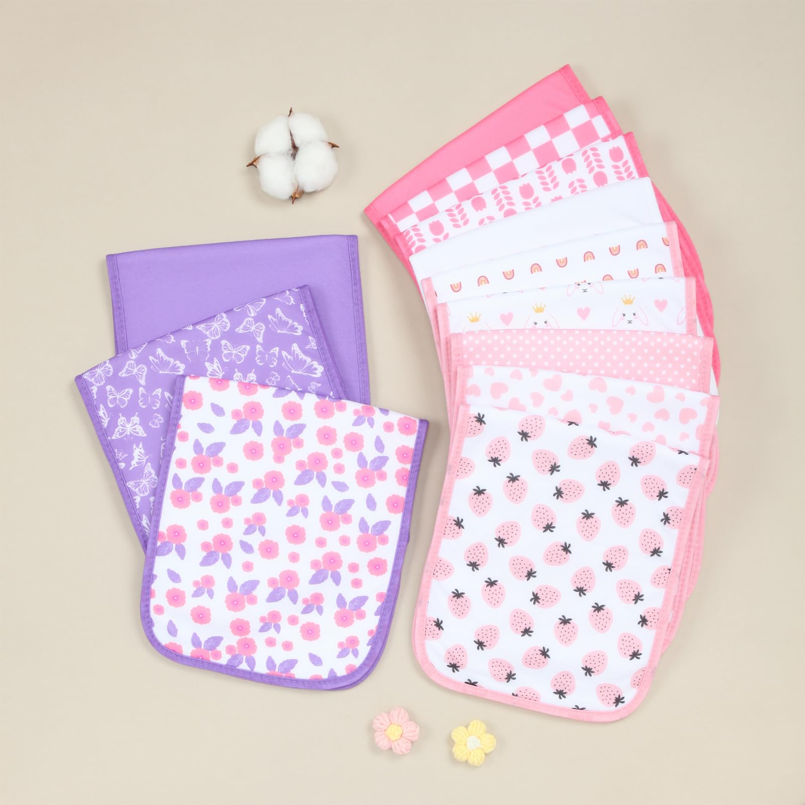 Benoxine 8-Pack Organic Cotton - đánh giá và giá Printed Bibs Pack