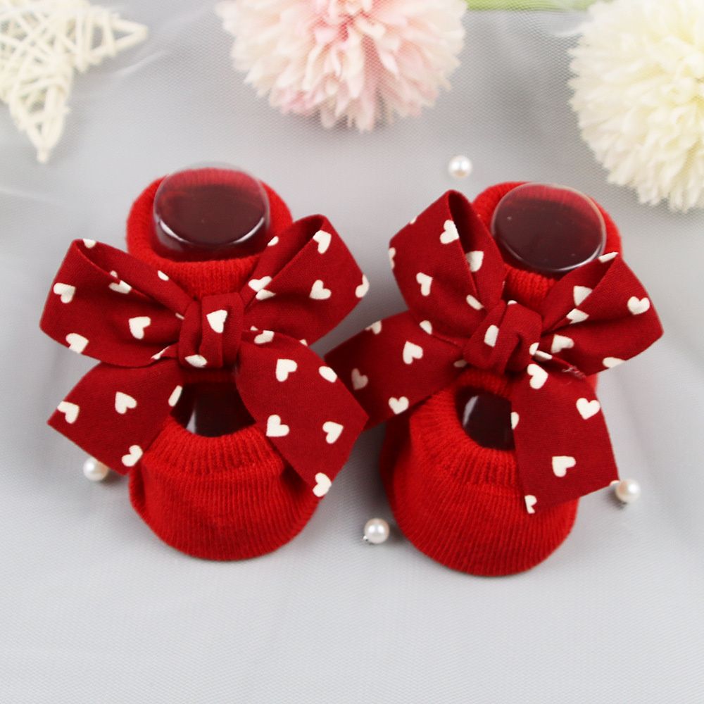 Christmas Gift Cotton Bow Head - đánh giá và giá Toddler Sock Set