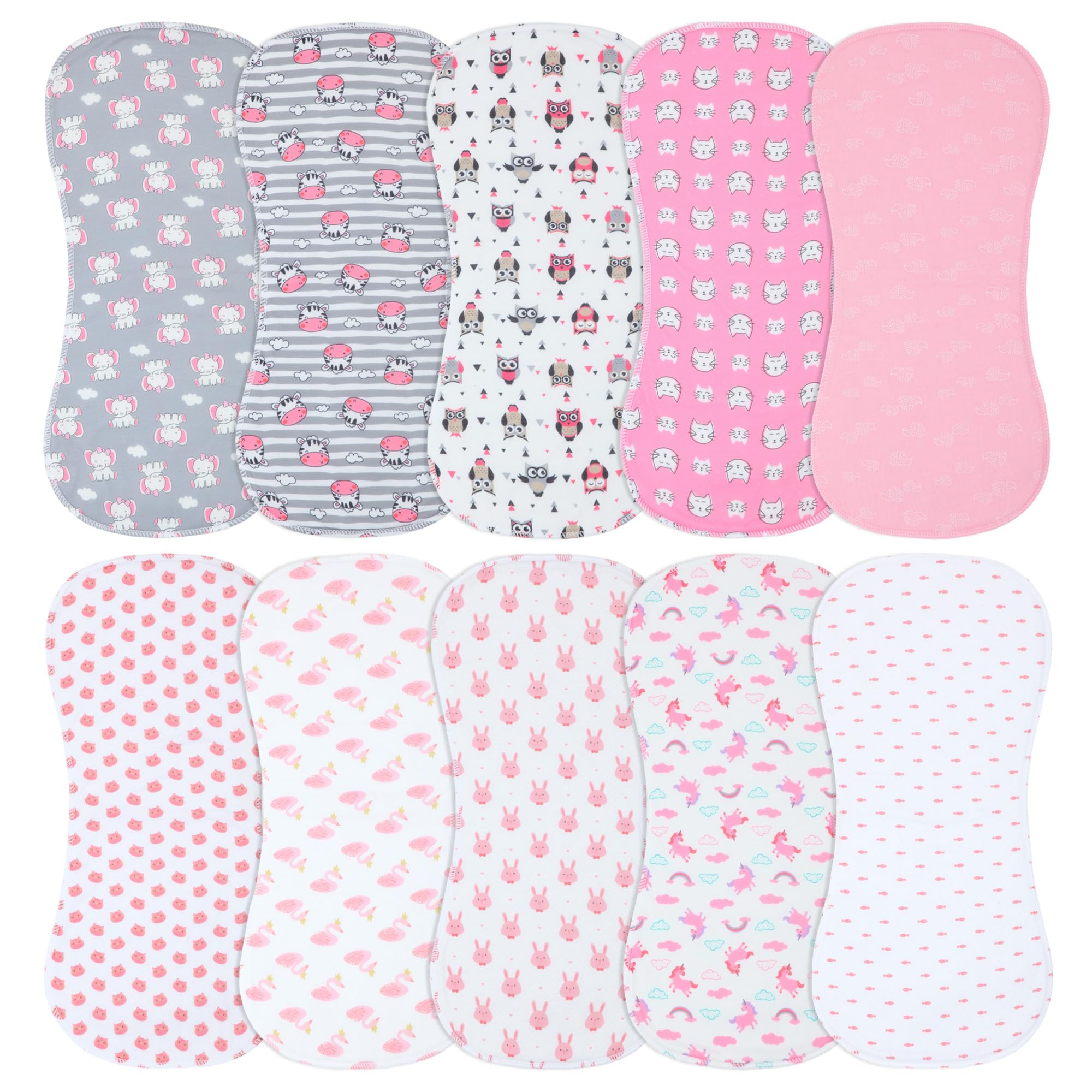 Benoxine 10-Pack Large Baby Bu - đánh giá và giá Printed Bibs Pack