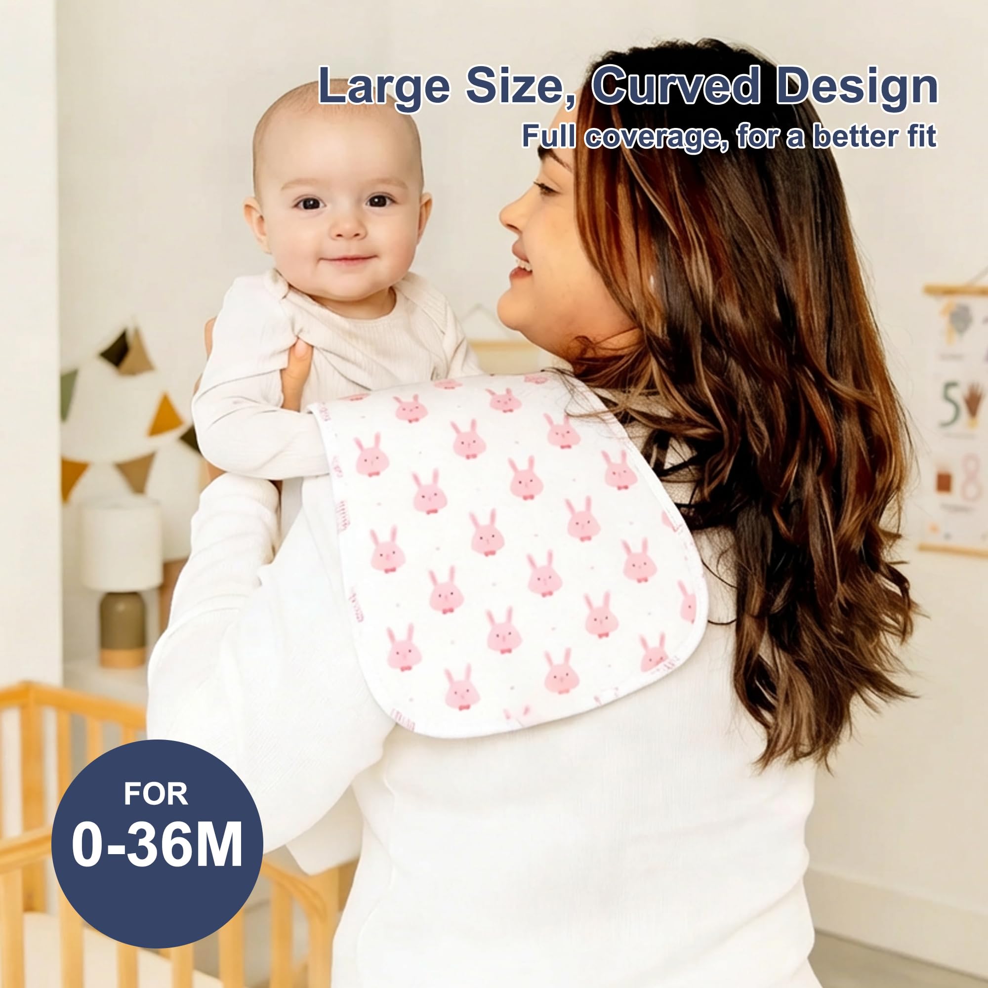 Benoxine 10-Pack Large Baby Bu - đánh giá và giá Printed Bibs Pack